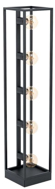 LAMPA STOJĄCA PODŁOGOWA ELBRUS E27 60W CZARNA DESIGNER